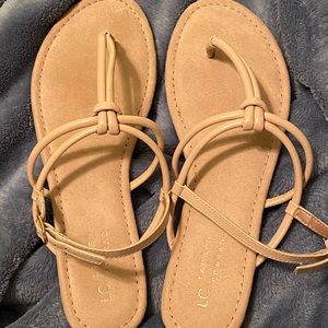 Lauren Conrad sandals nude